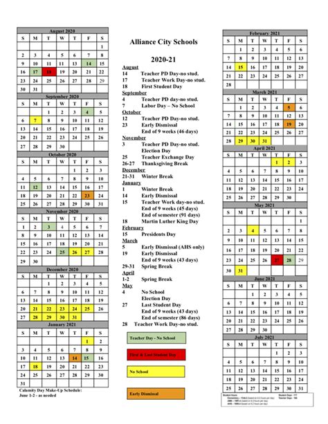Academic Calendar Seattle U